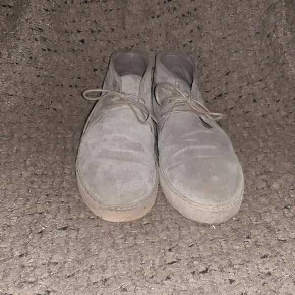 VINCE-Novato Ankle Boots-Woodsmoke Distressed Suede-Sz 39/8-Excellent - Picture 3 of 9